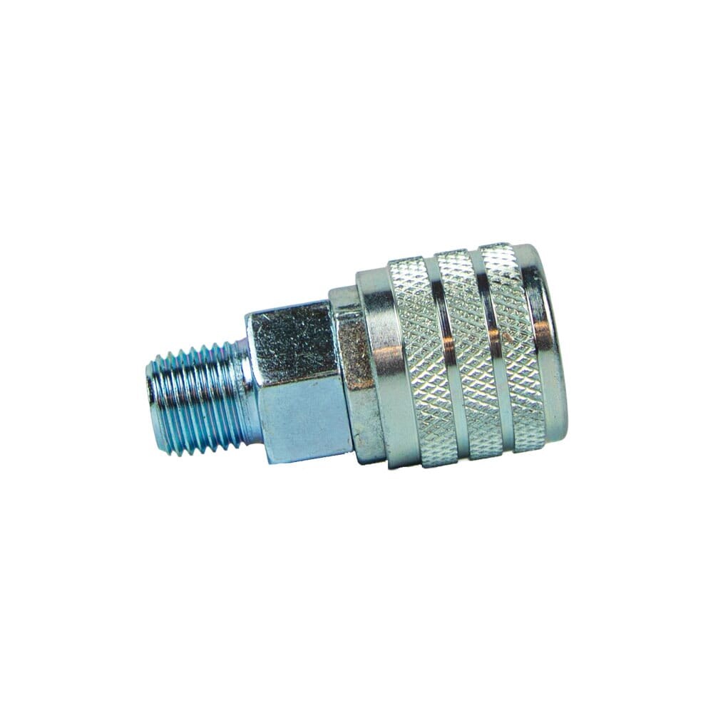 thumbnail image 2 of Industrial/Milton Style Push Coupler, 1/4 In X 1/4 In MNPT 2 of 11